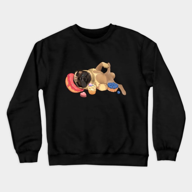 pug Fedor Crewneck Sweatshirt by Eliza_beth